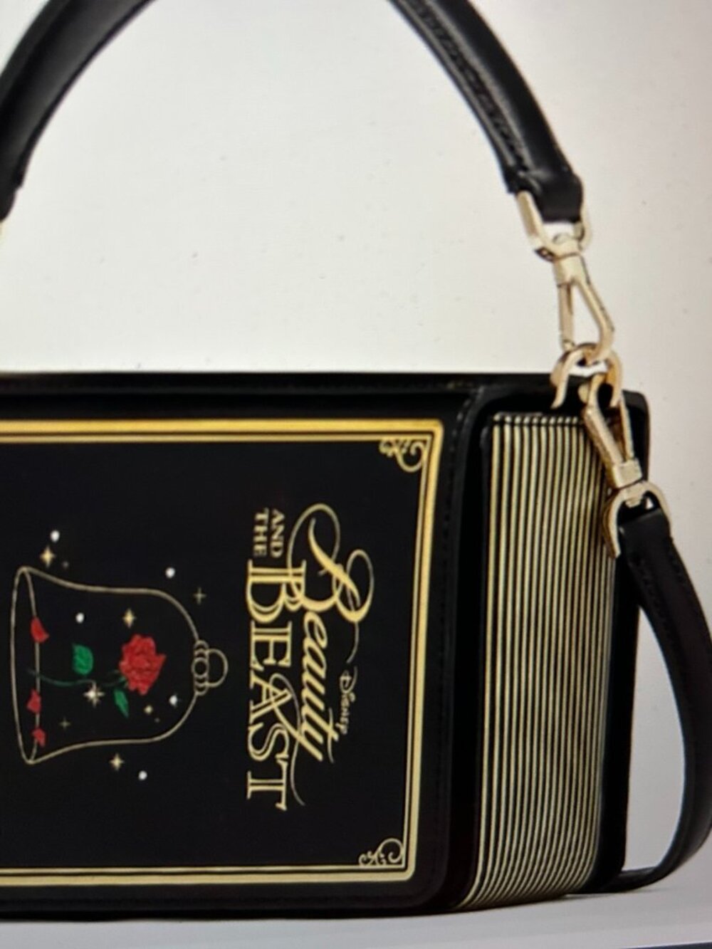 ✨ 🌹 Kate Spade X Disney BEAUTY & the BEAST 3D BOOK Clutch Crossbody Novelty New - Picture 7 of 7